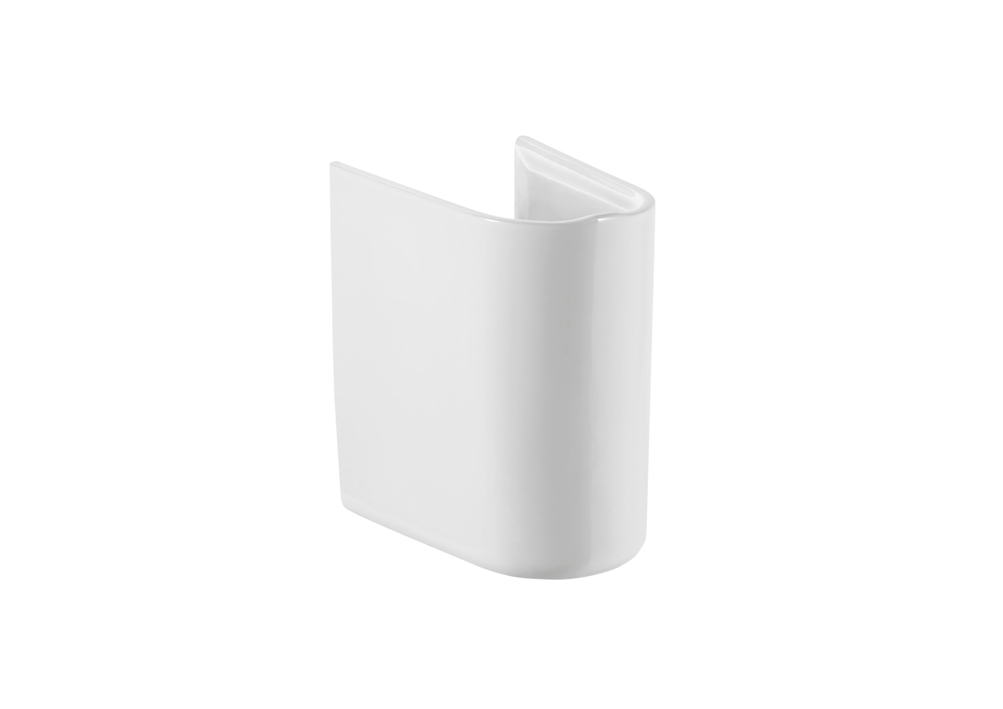Roca – Полуконзола за умивалник 17.5×26×29см Glossy White бял гланц Novelty A337992000