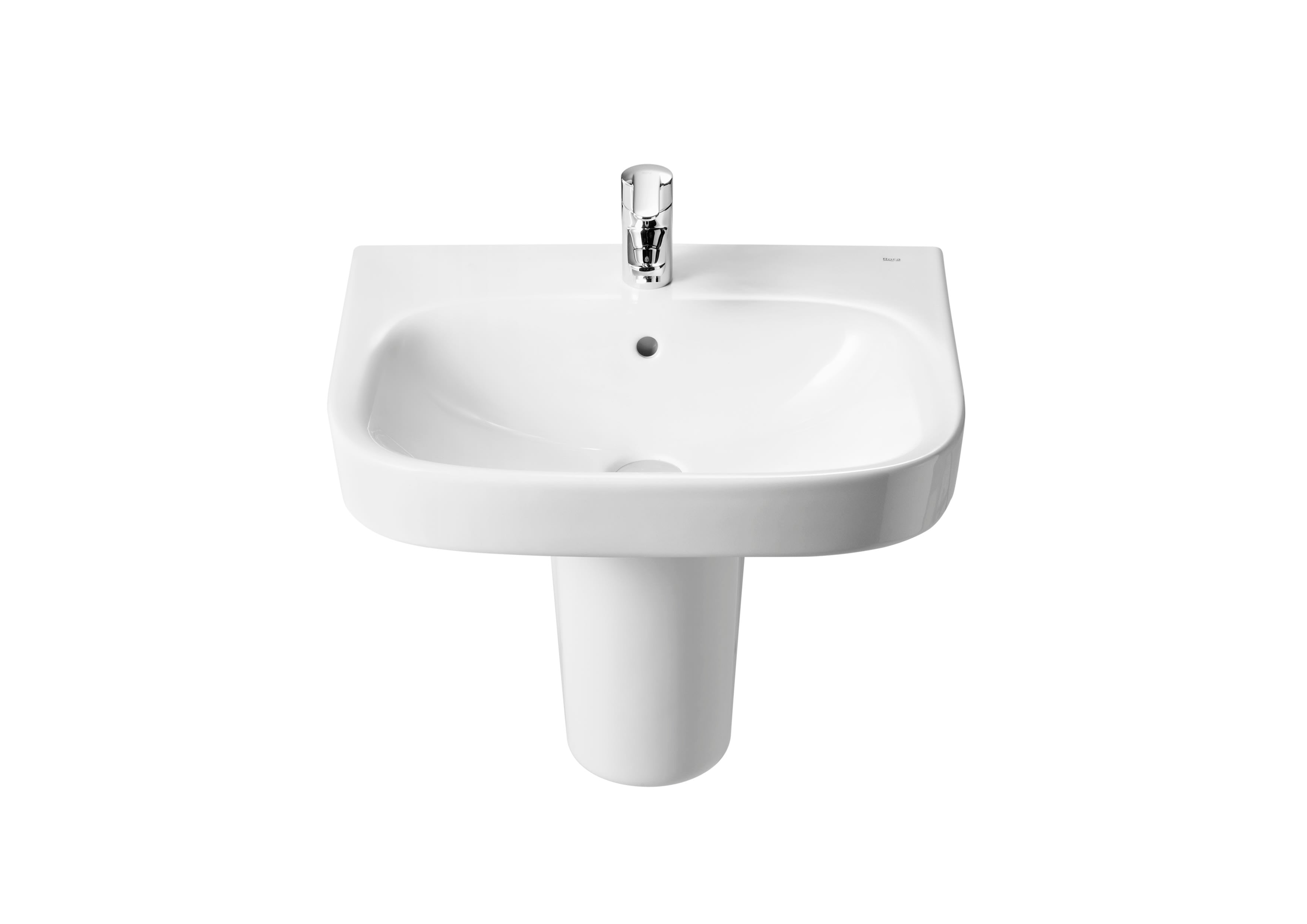 Roca - Умивалник за стенен монтаж 60×48см Glossy White A325994000