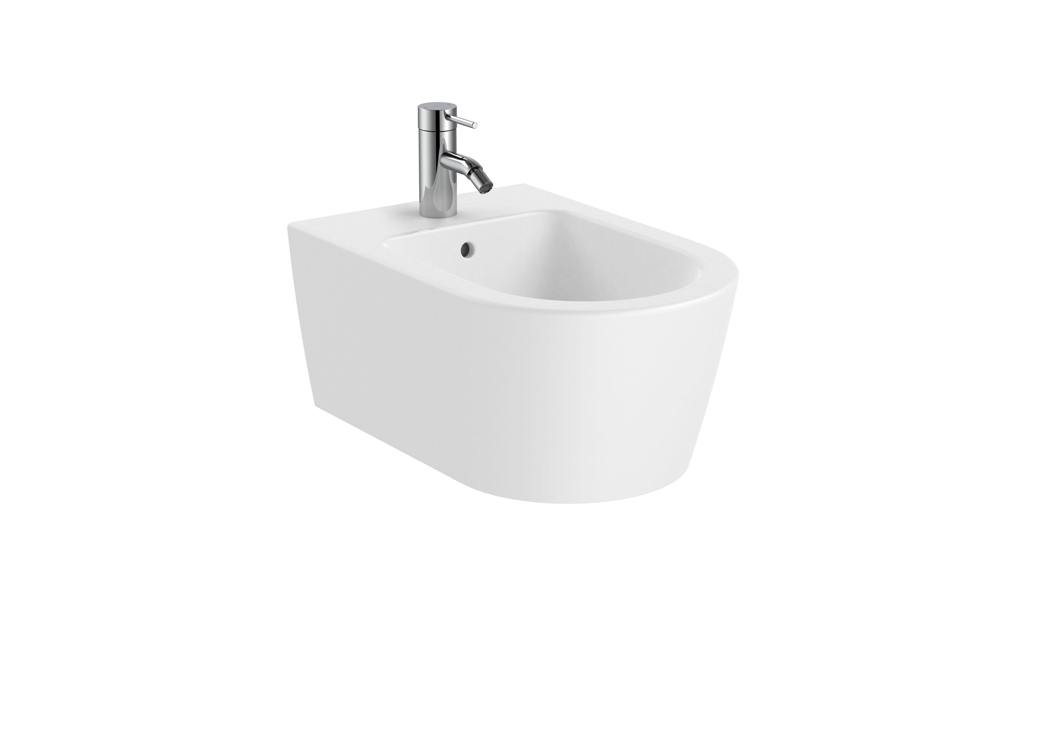 Roca Inspira Round Окачено Биде Овално Стенен Монтаж White A357525000 - Stonea.BG