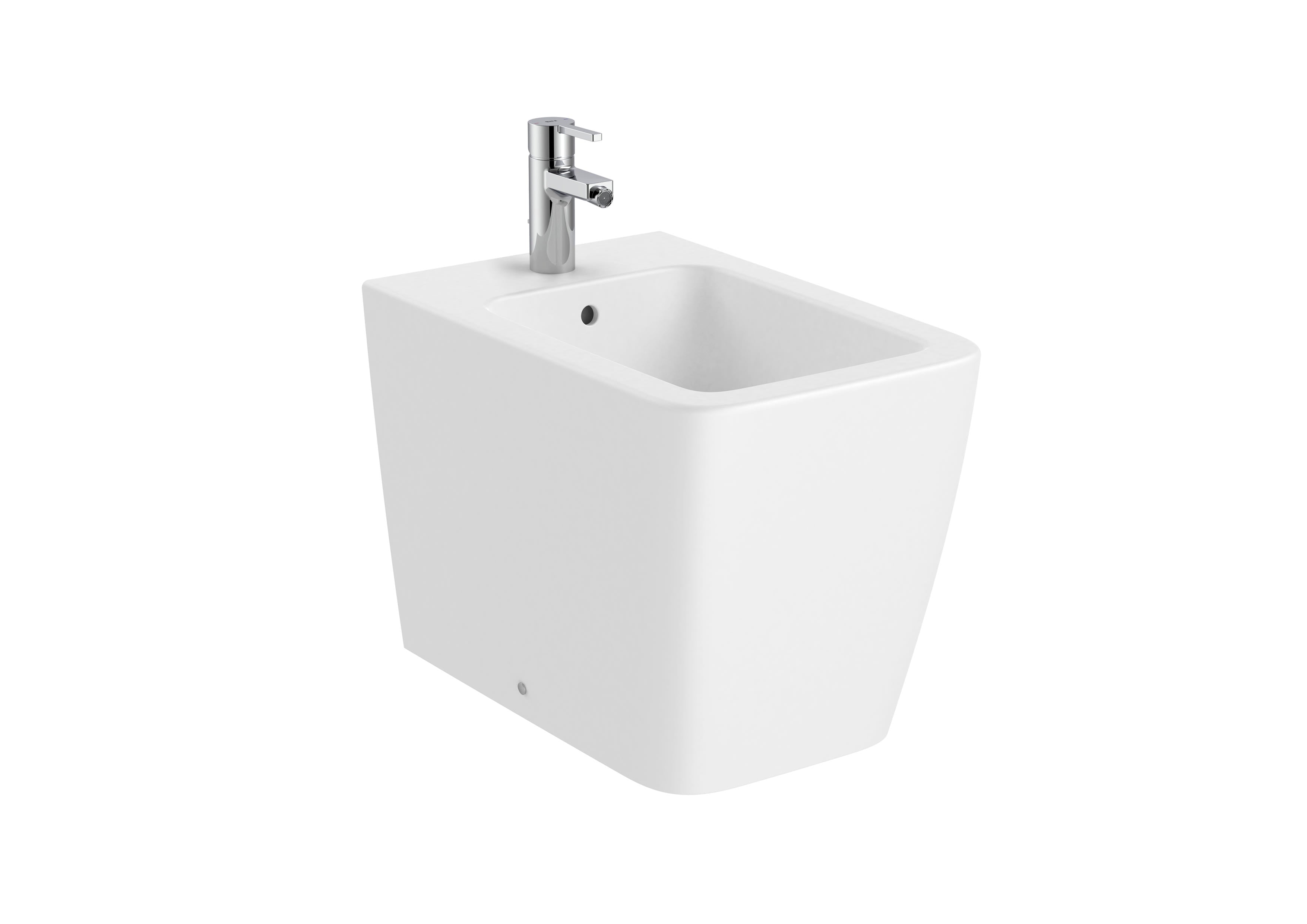 Roca Inspira Square Стоящо Биде Долепено до Стената White A357537000 - Stonea.BG