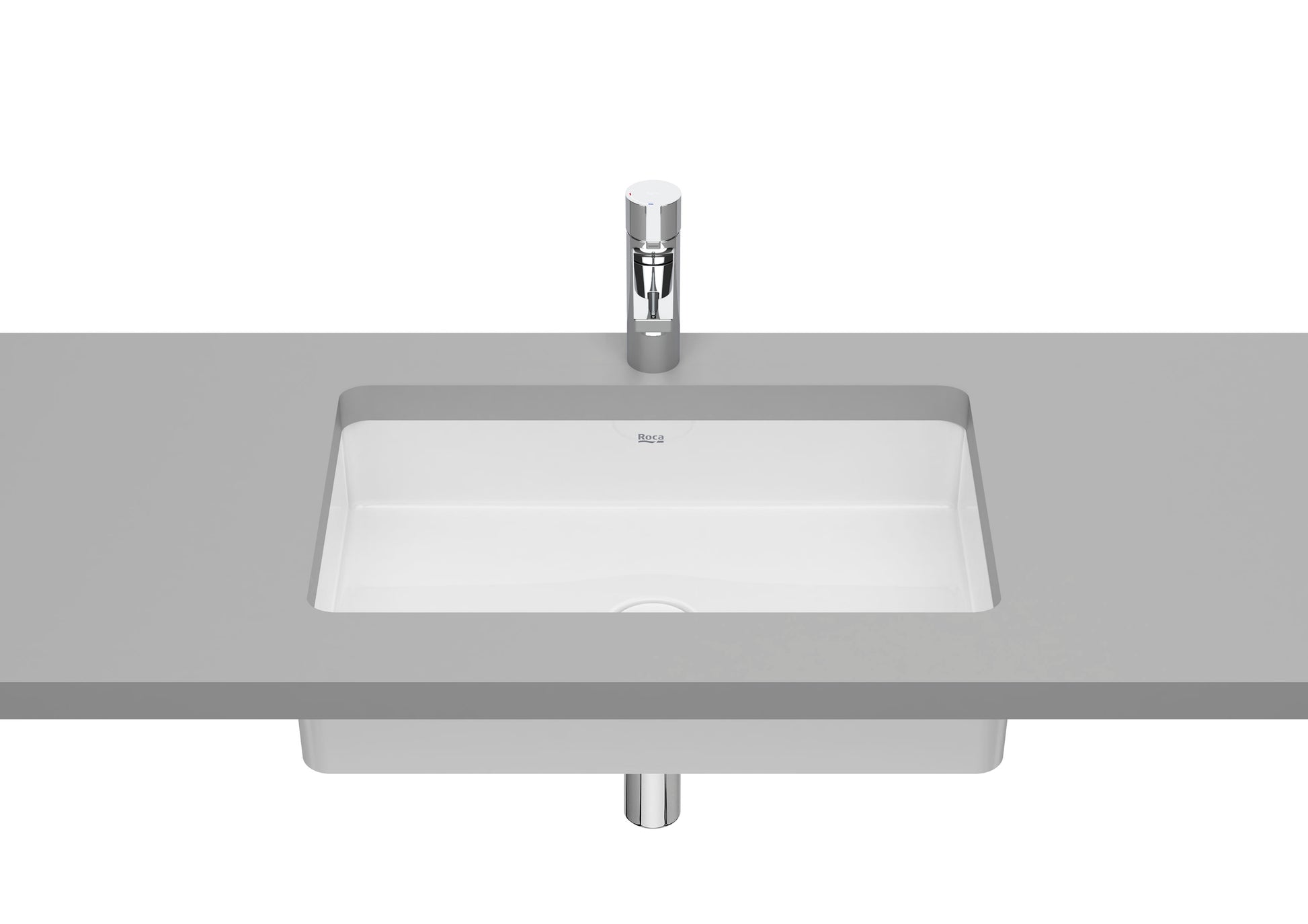 Roca Inspira Умивалник за Вграждане под Плот FINECERAMIC® Правоъгълна White A327535000 - Stonea.BG