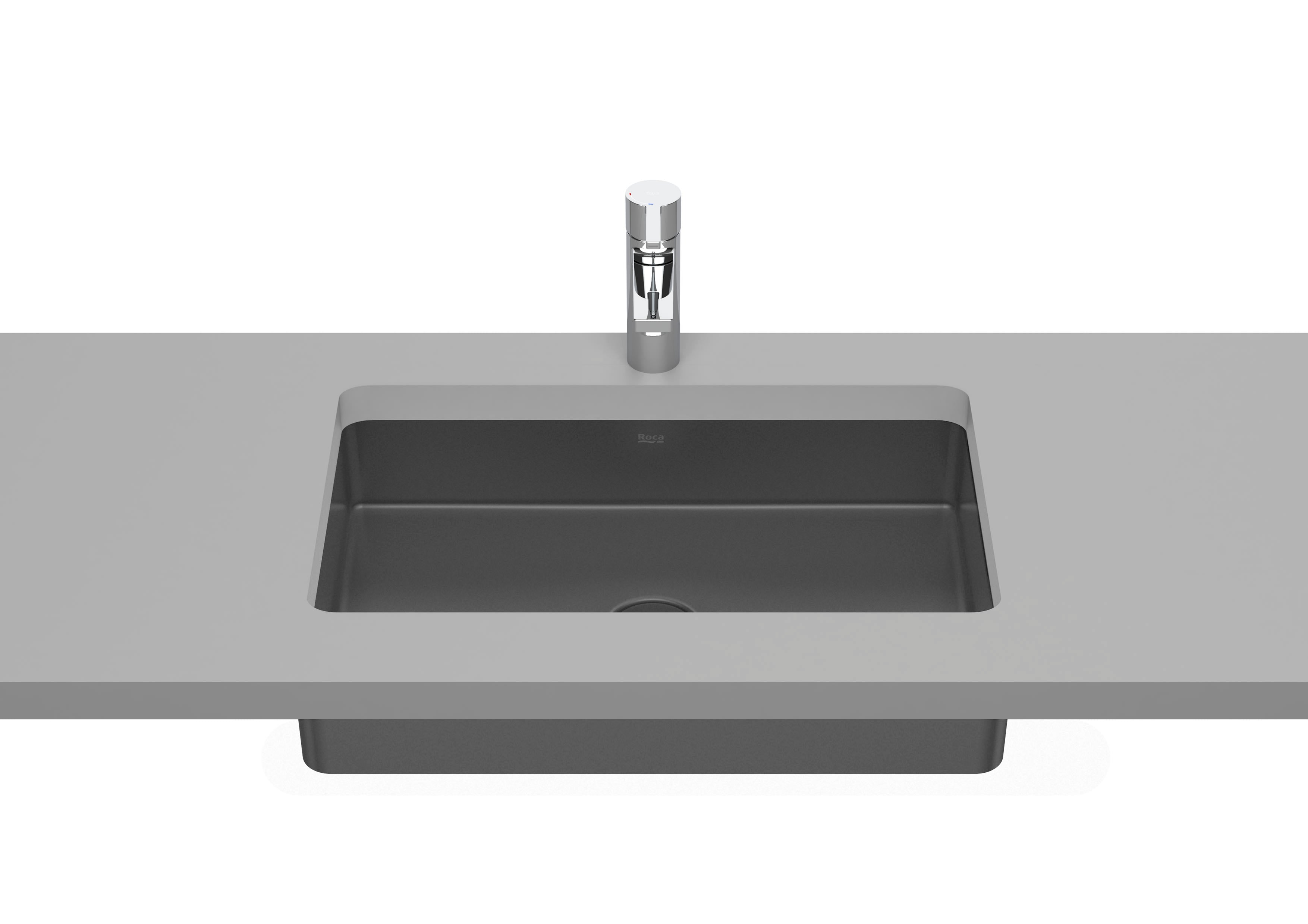 Roca Inspira Умивалник за Вграждане под Плот FINECERAMIC® Правоъгълна White A327535000 - Stonea.BG