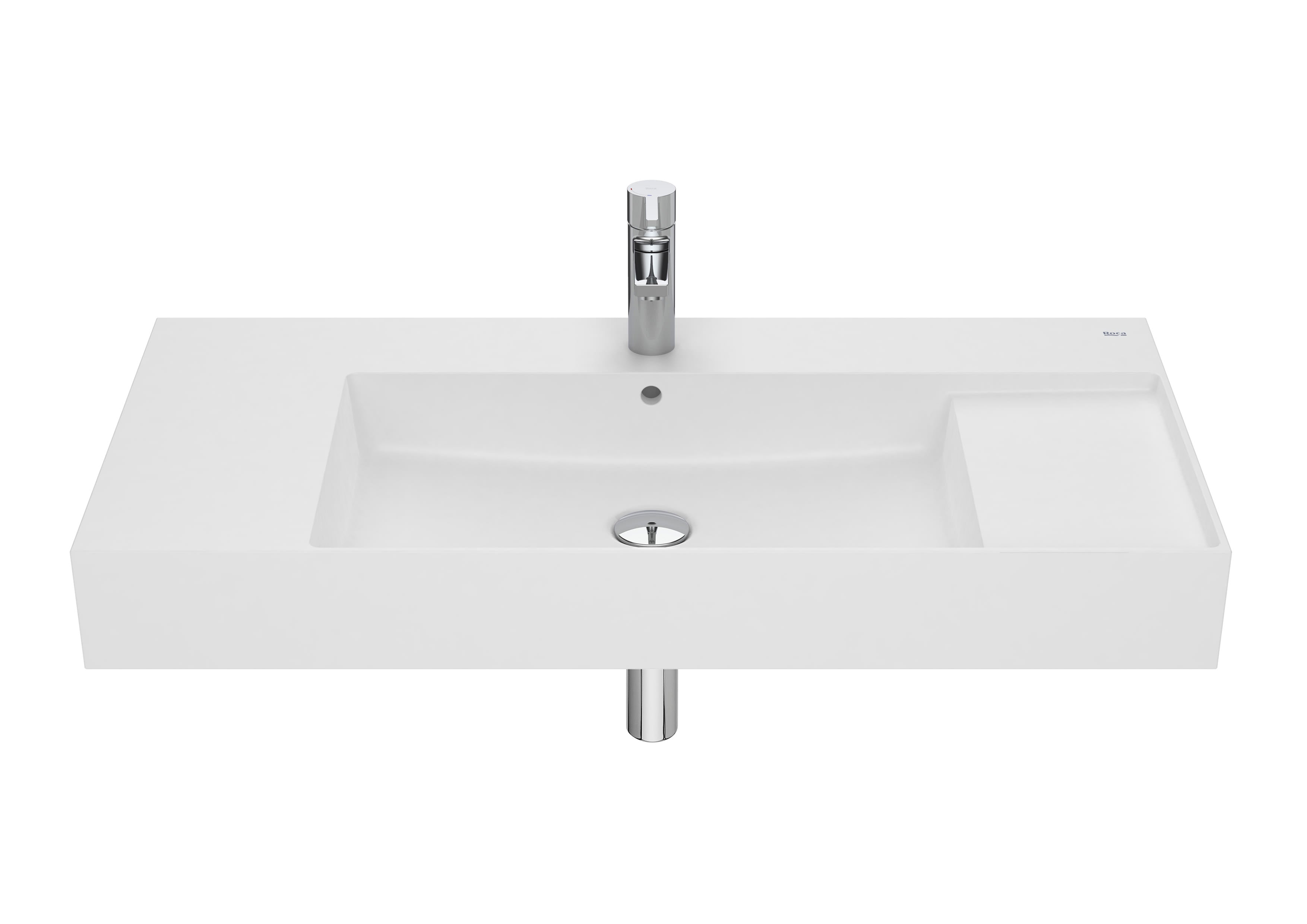 Roca Inspira Умивалник FINECERAMIC® стенен/мебел 100×49см White A32752A000