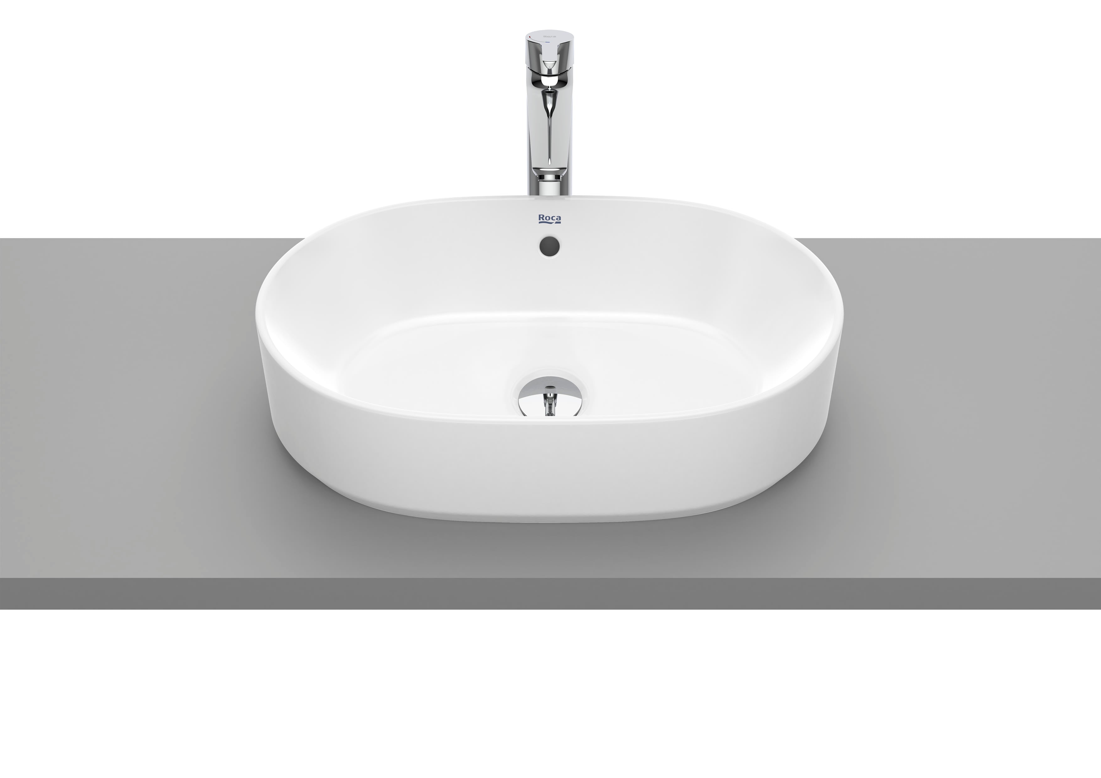 Roca The Gap Умивалник върху Плот Овална White A3270Y1000 - Stonea.BG