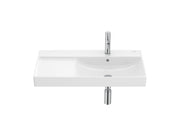 Roca Ona Умивалник за Стенен Монтаж FINECERAMIC® Rectangular Асиметричен Плот Ляво Купа Дясно Glossy White A327688000 - Stonea.BG