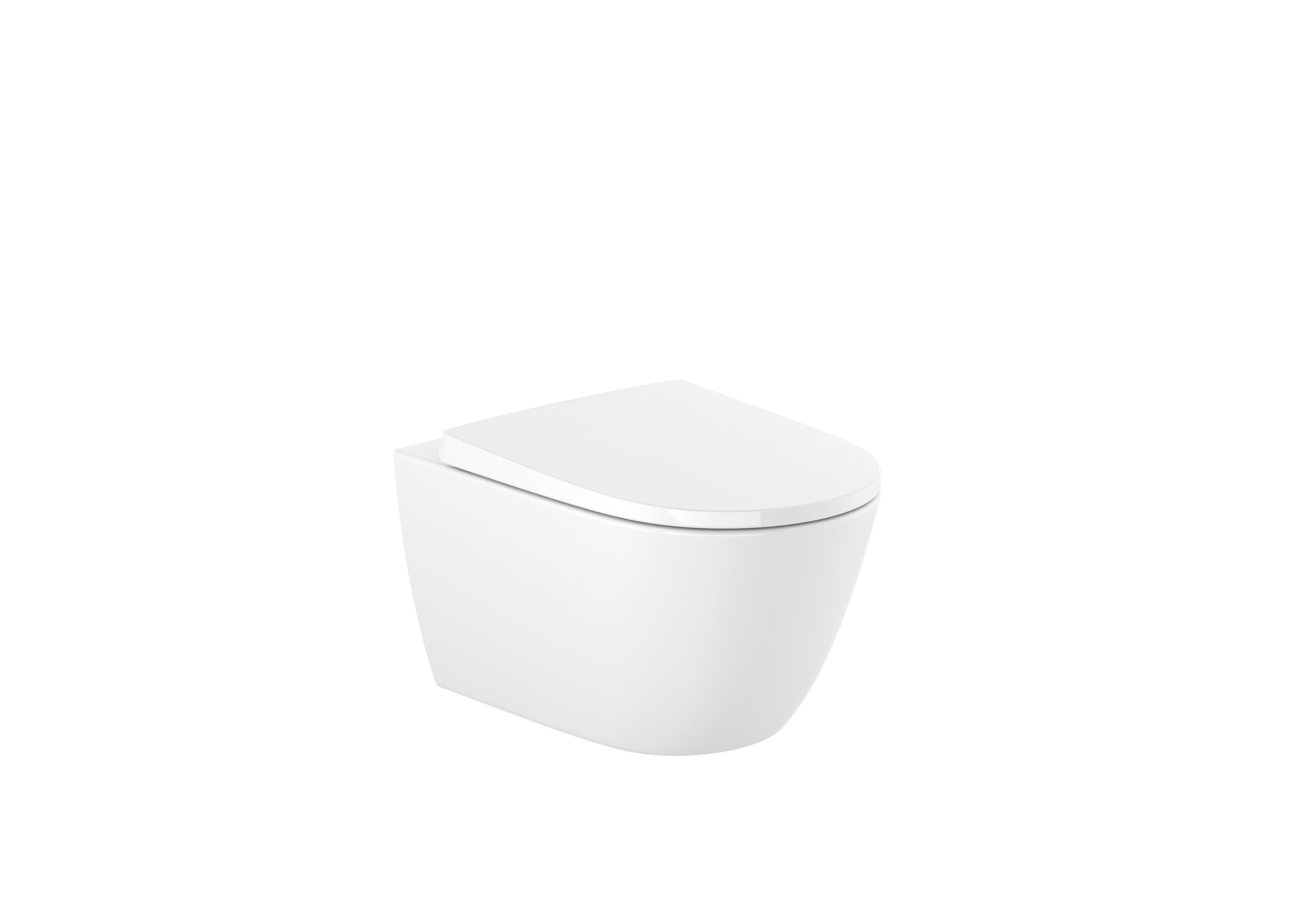 Roca Ona Окачена тоалетна чиния Rimless хоризонтално овална Glossy White A346687000