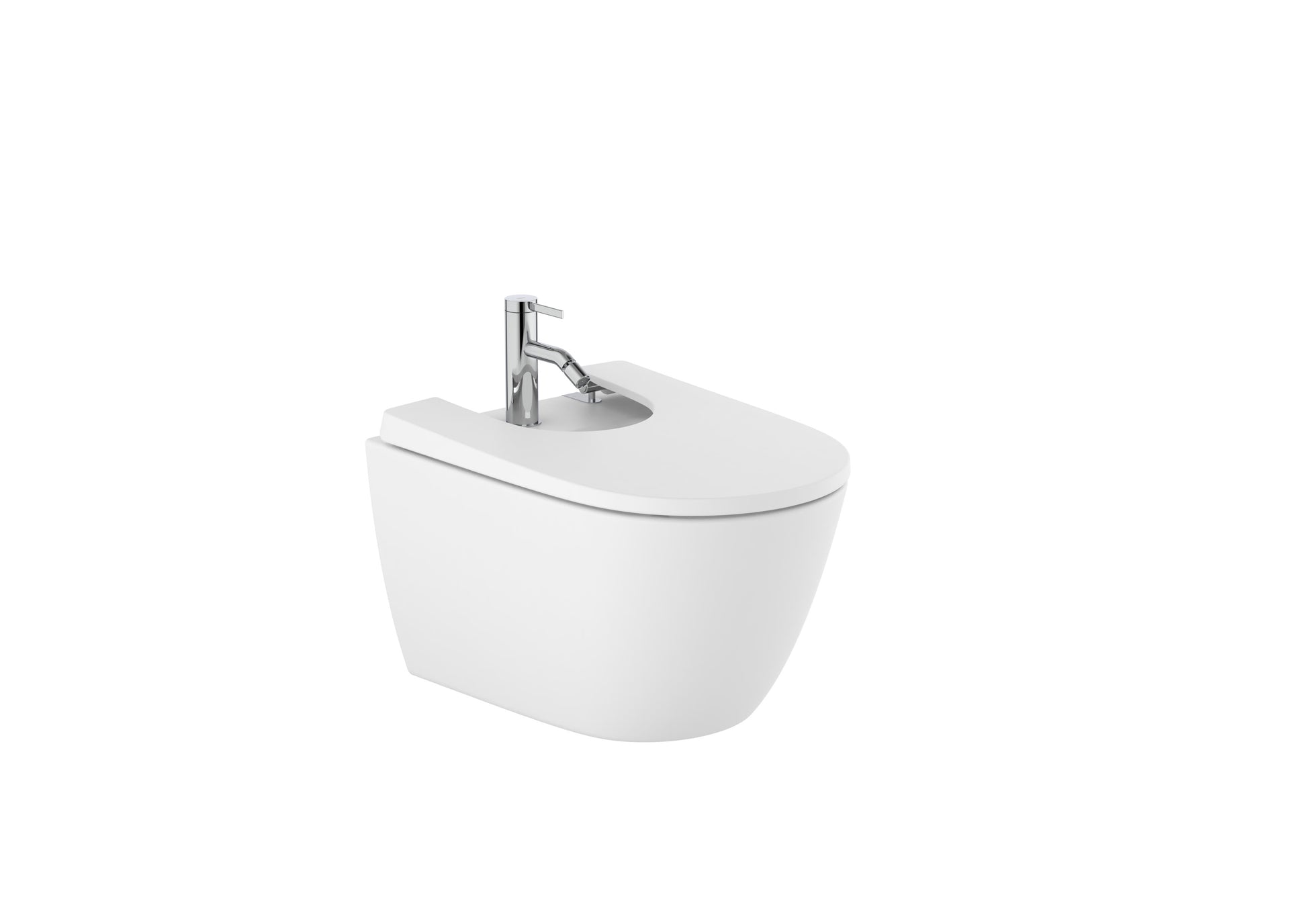 Roca Ona Окачено Биде Стенен Монтаж Glossy White A357685000 - Stonea.BG