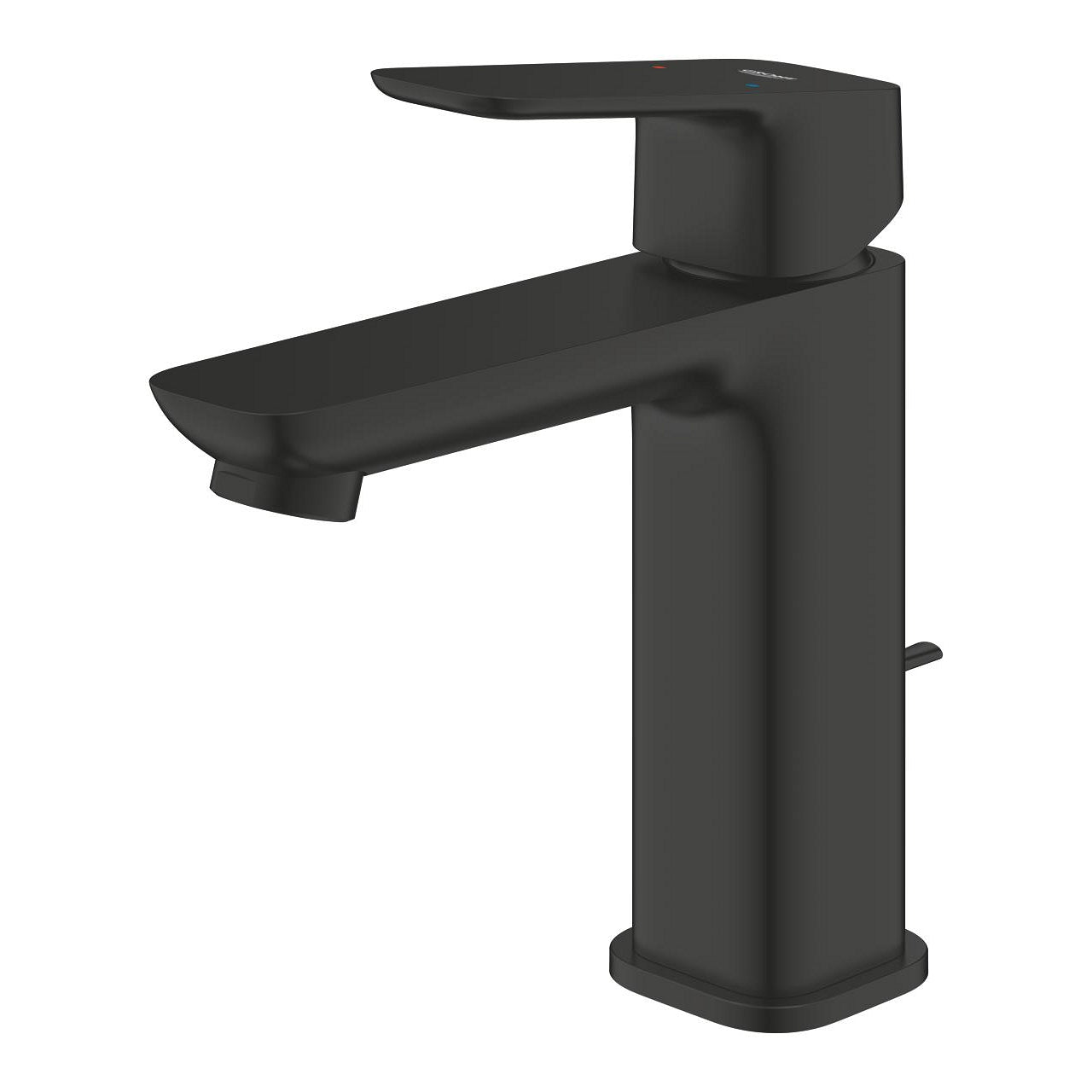GROHE Cubeo Смесител умивалник M-размер с изпразнител Matte Black 10 174 92430 - Stonea.BG