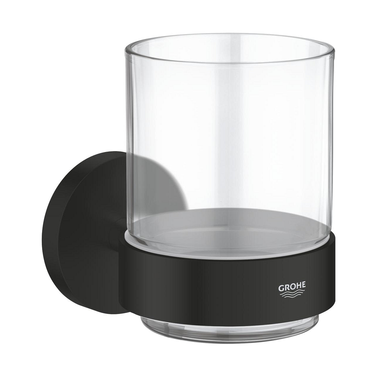 GROHE Essentials Стъклена Чаша с Държач Matte Black 1022562430 - Stonea.BG