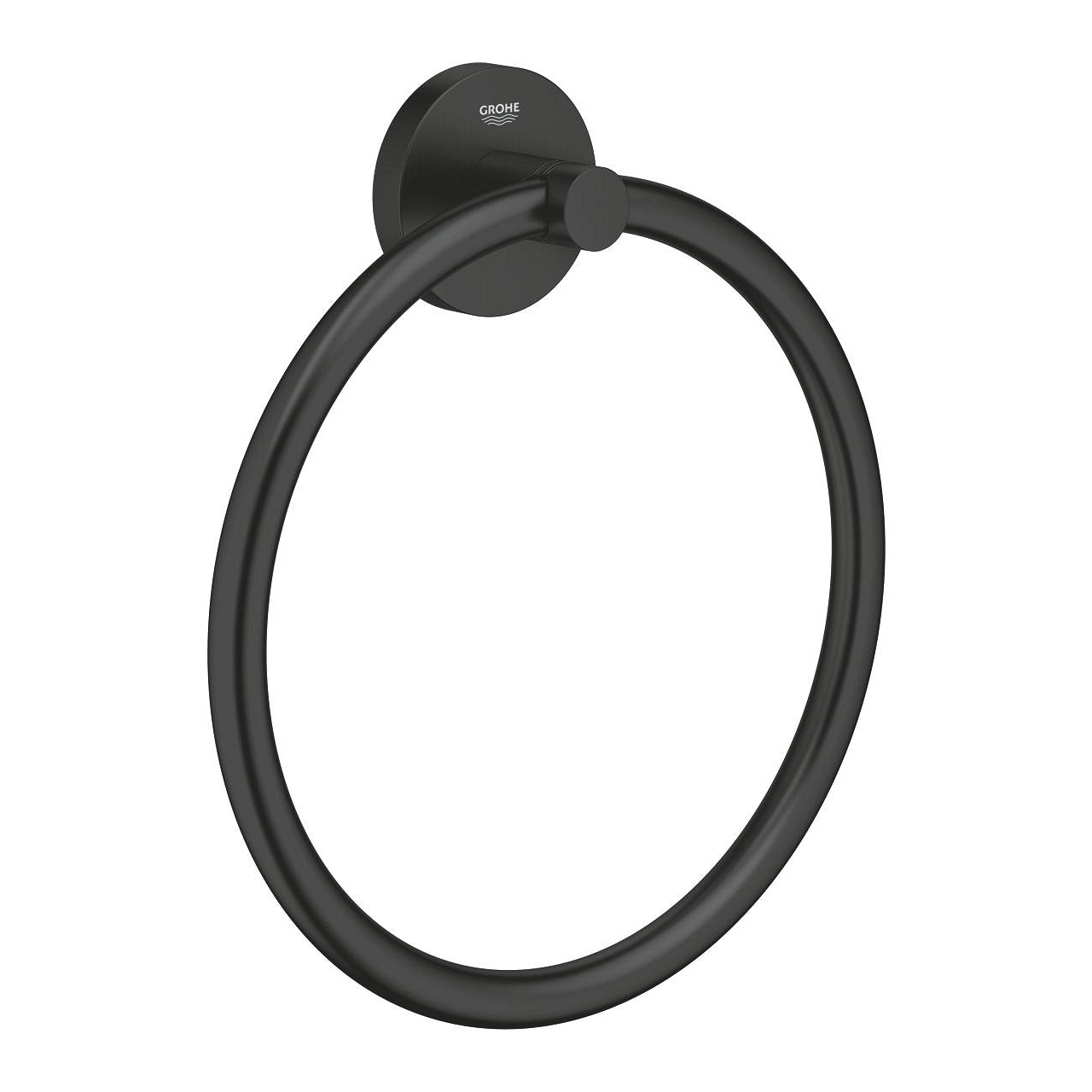 GROHE Essentials Кръгла Закачалка за Хавлии Matte Black 1024612430 - Stonea.BG