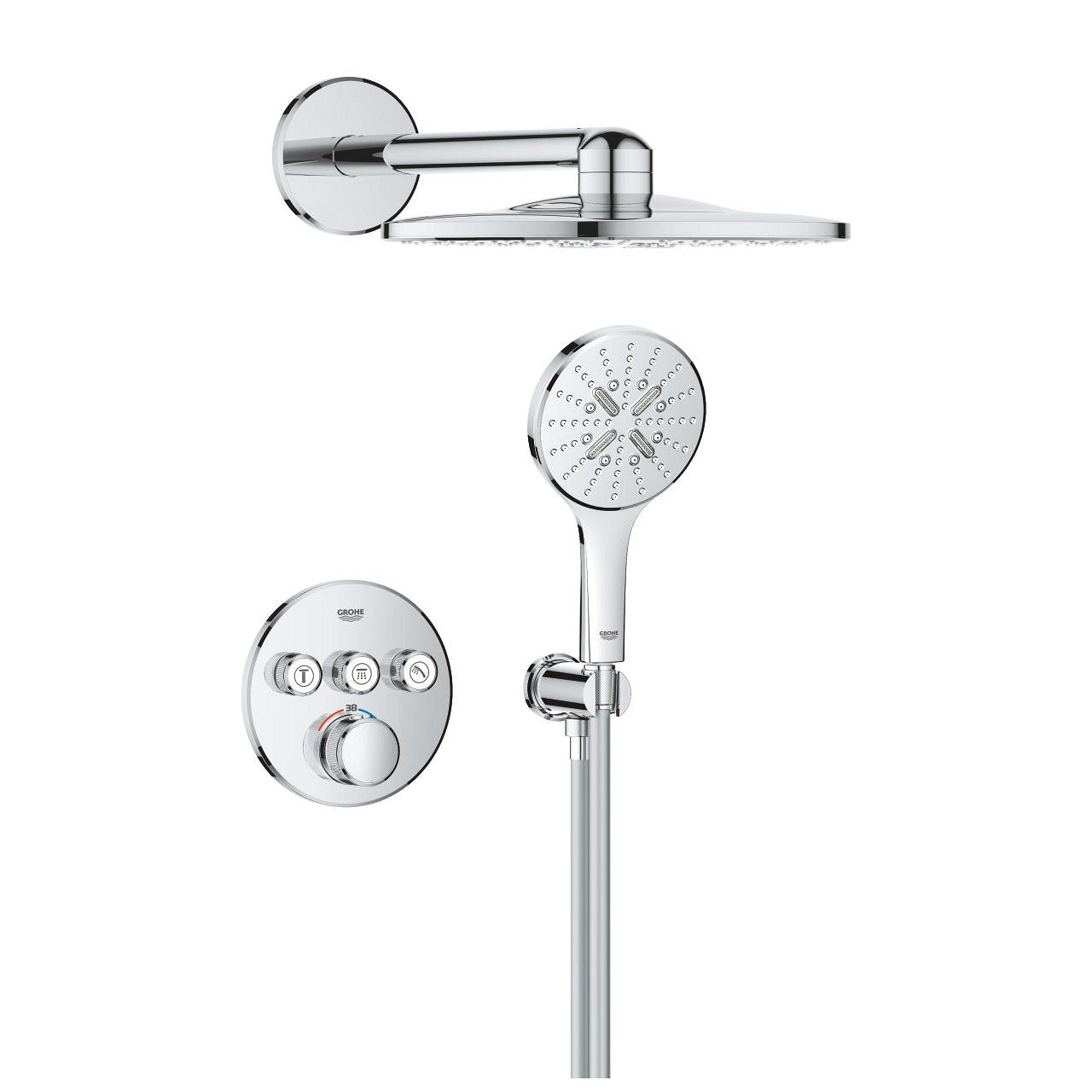 GROHE SmartControl Rainshower Комплект за Rapido Shower Frame 10 399 700 00 - Stonea.BG
