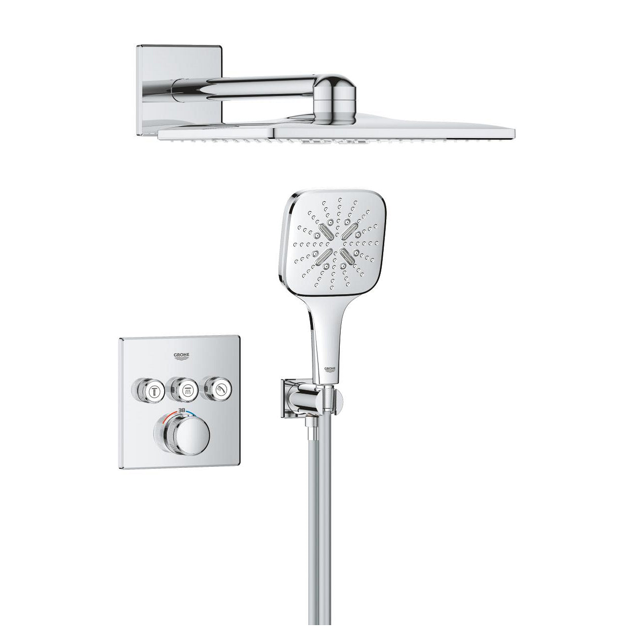 GROHE SmartControl Rainshower Cube Комплект за Rapido Shower Frame 10 399 800 00 - Stonea.BG