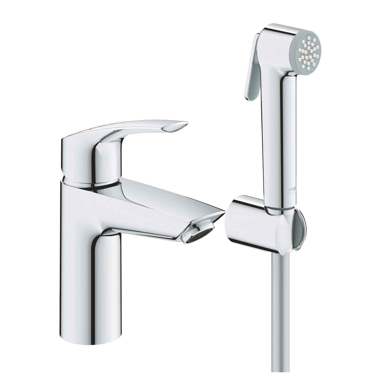 GROHE Eurosmart Комплект смесител умивалник с санитарен душ 23 124 003