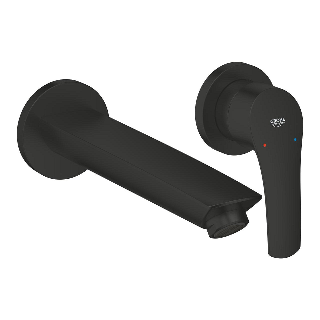 GROHE Eurosmart Стенен Смесител Умивалник M-размер Matte Black 293382433 - Stonea.BG