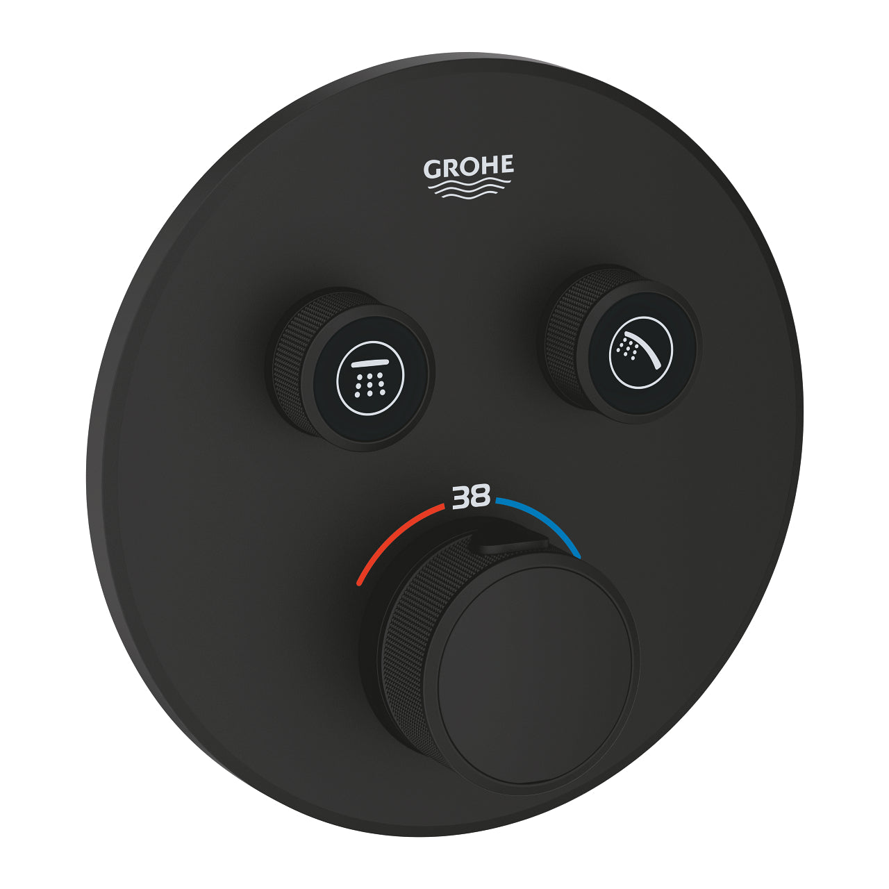 GROHE Grohtherm SmartControl Термостат Вграждане 2 Извода Matte Black 29507KF0 - Stonea.BG