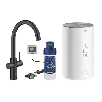 GROHE Red Duo Кухненски Смесител за Вряла Вода + Бойлер M Matte Black 30083KS1