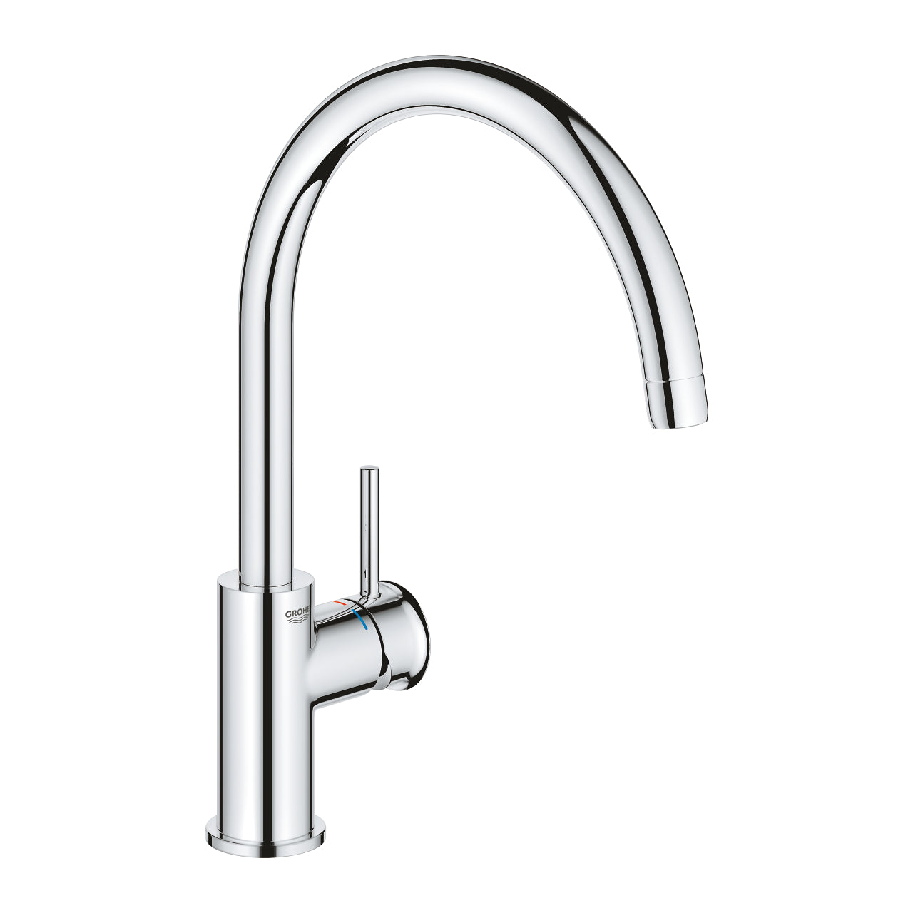 GROHE Bauclassic Кухненски Смесител Висок Чучур Завърта 140° Chrome 30577000 - Stonea.BG