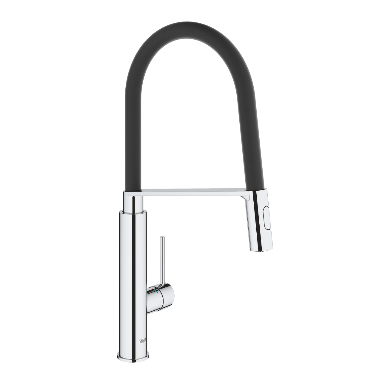 GROHE Concetto Професионален Кухненски Смесител Висок Чучур Сантопрен 2 Функции Душ Аератор Завърта 360° Chrome 31491000 - Stonea.BG