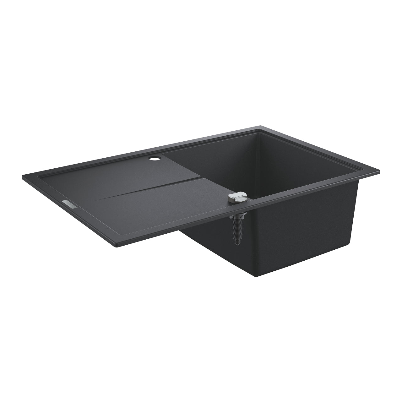 GROHE K400 Композитна Кухненска Мивка с Плот 1 Купа 78x50cm Granite Black 31639AP0 - Stonea.BG
