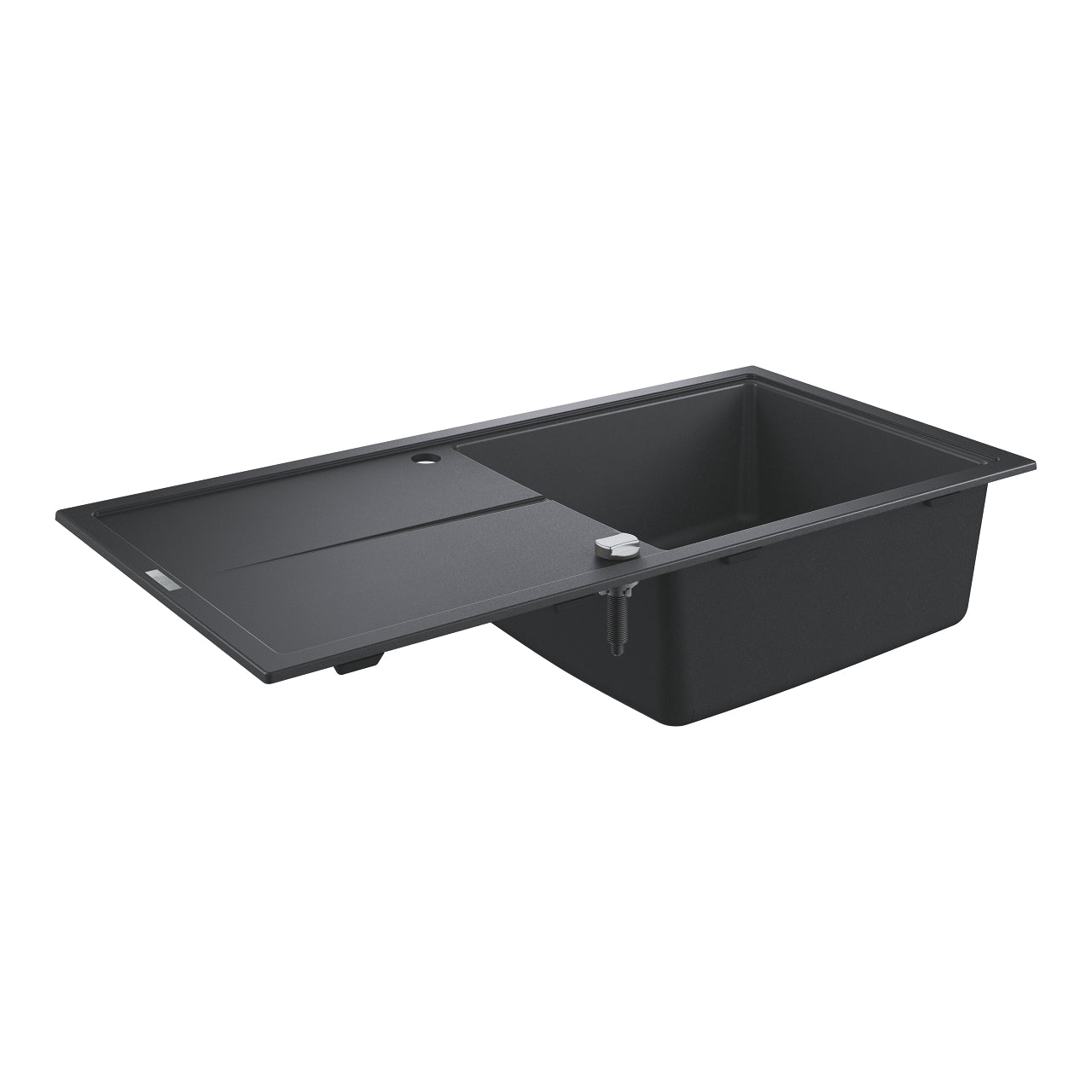 GROHE K400 Композитна Кухненска Мивка с Плот 1 Купа 100x50cm Granite Black 31641AP0 - Stonea.BG