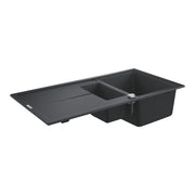GROHE K400 Композитна Кухненска Мивка 1.5 Купи с Плот 100x50cm Granite Black 31642AP0 - Stonea.BG