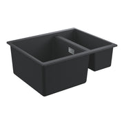 GROHE K500 Композитна Кухненска Мивка 2 Купи 55.5x46cm Granite Black 31648AP0 - Stonea.BG