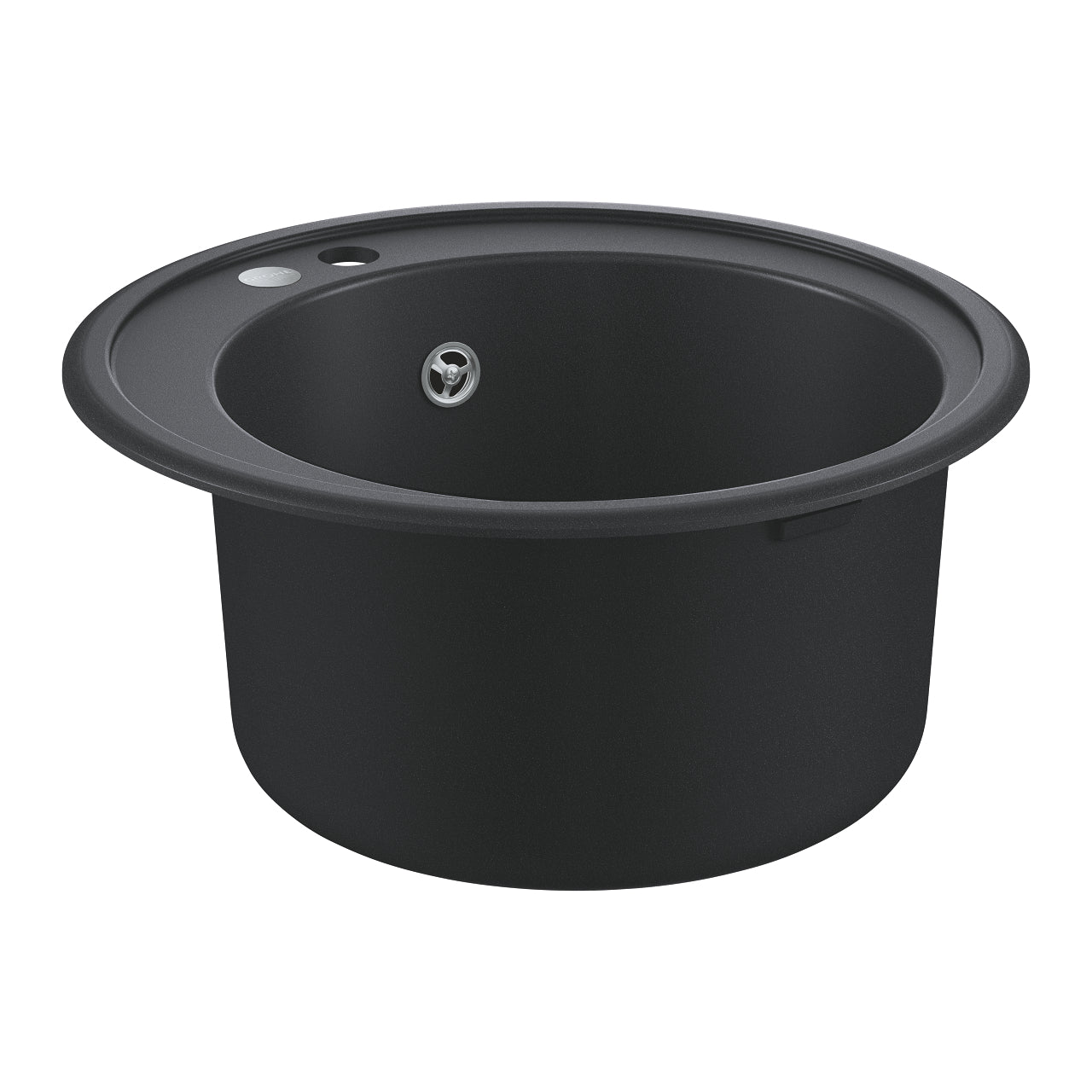 GROHE K200 Композитна Кухненска Мивка Кръгла Granite Black Ø51cm 31656AP0 - Stonea.BG
