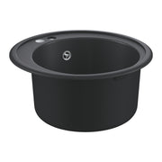 GROHE K200 Композитна Кухненска Мивка Кръгла Granite Black Ø51cm 31656AP0 - Stonea.BG