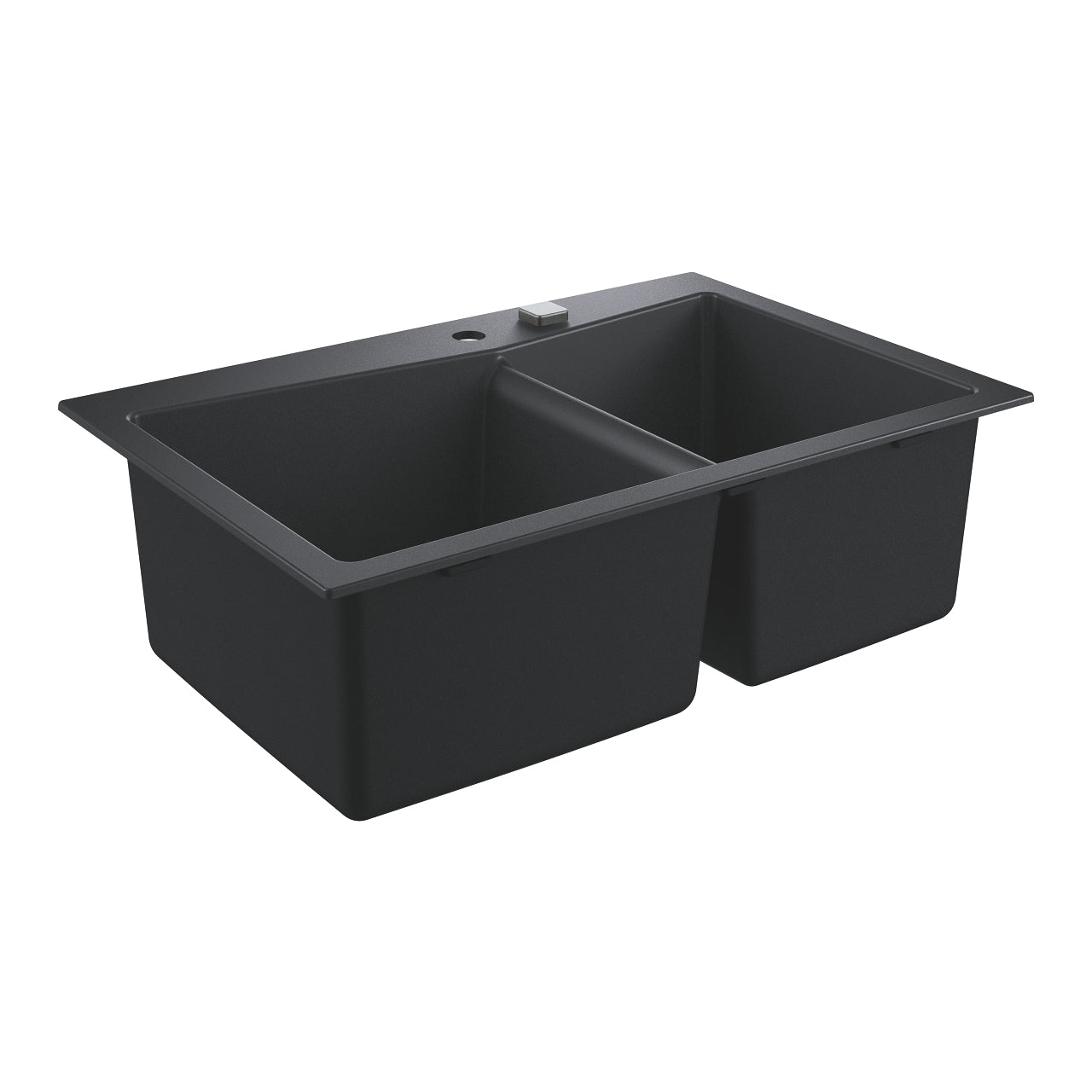 GROHE K700 Композитна Кухненска Мивка 2 Купи 40.6x55.9cm Granite Black 31657AP0 - Stonea.BG