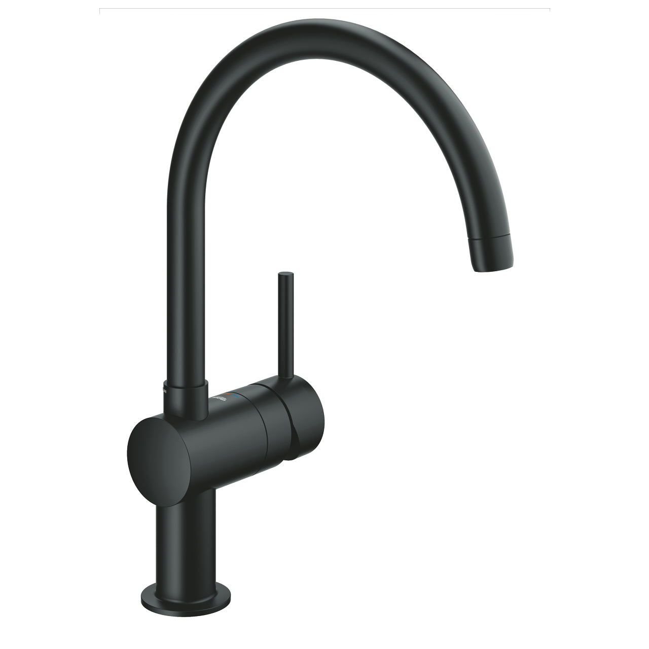 GROHE Minta Кухненски Смесител C-чучур Завърта 0°/150°/360° Velvet Black 32917KS0 - Stonea.BG
