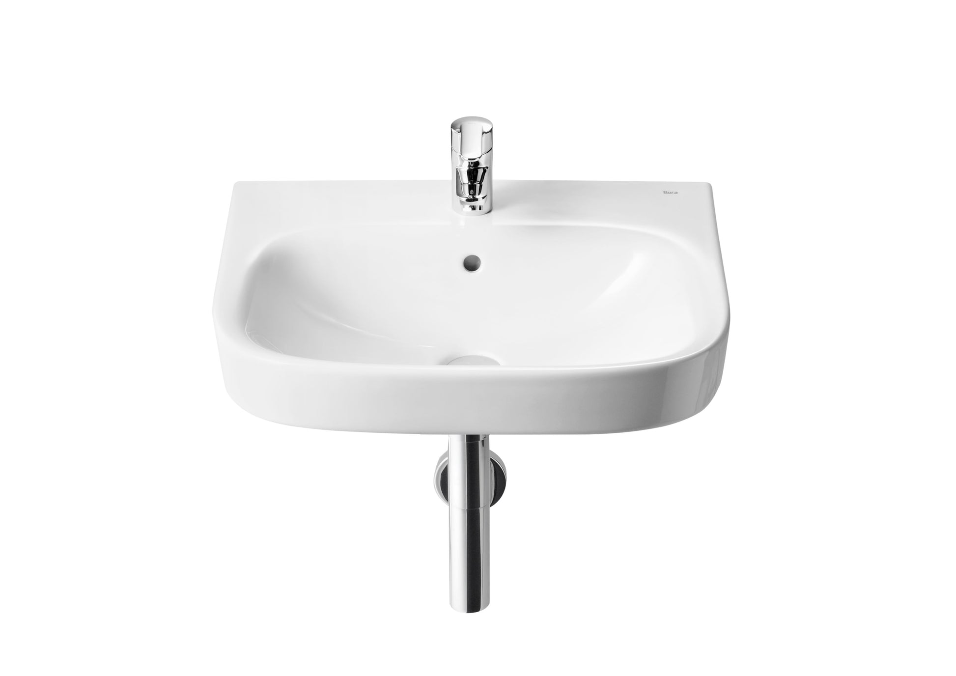 Roca Умивалник за Стенен Монтаж Правоъгълна 3 Отвора Glossy White A325995000 - Stonea.BG