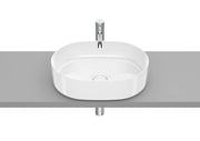 Roca Inspira ROUND – Овален умивалник върху плот 50×37×14см White бял FINECERAMIC® A327520000