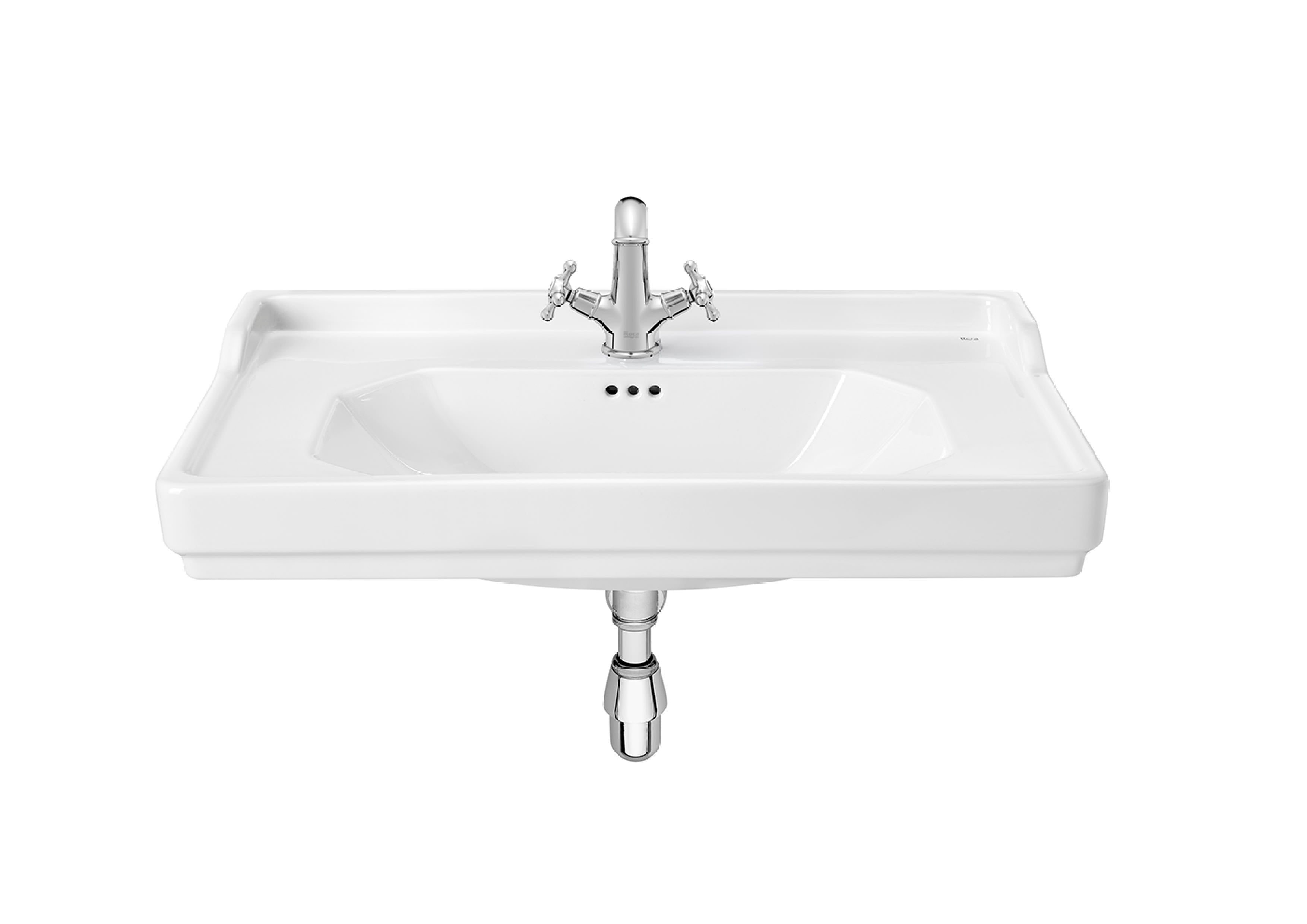 Roca Carmen - Умивалник за стенен монтаж или върху мебел 80×50см White A3270A0000