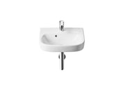 Roca – Компактен умивалник за стенен монтаж 35×30×10см Glossy White бял гланц 1 отвор A325999000
