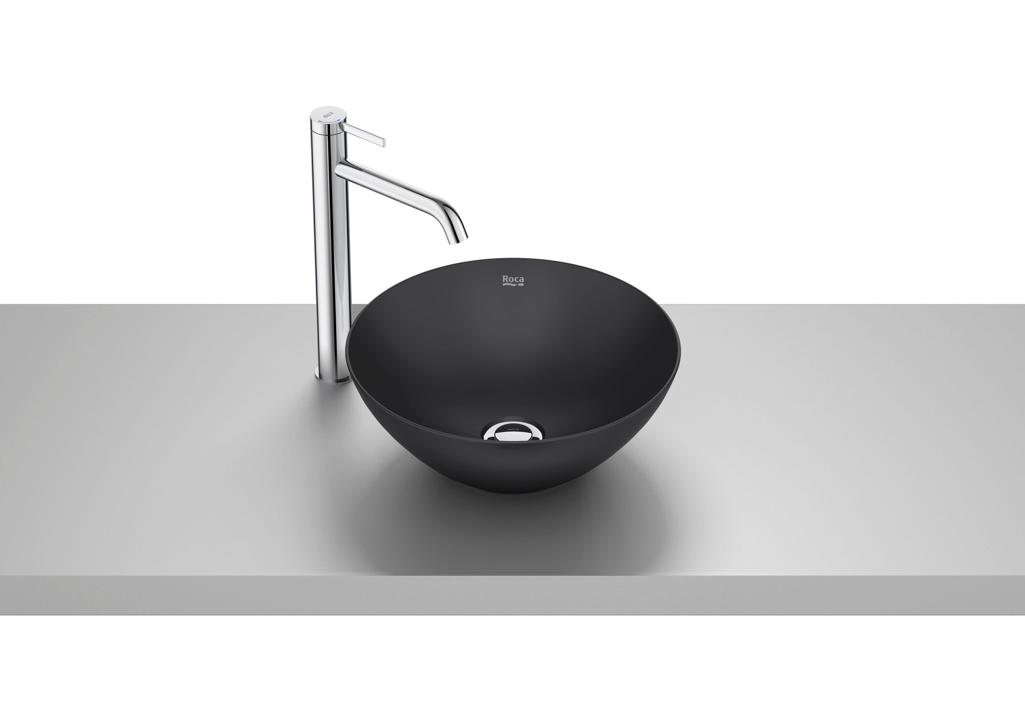 Roca Bol Умивалник Купа върху Плот Кръгла FINECERAMIC® White A32787L000 - Stonea.BG