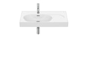Roca Meridian Асиметричен умивалник Fineceramic® стенен 80×46см White A327743000