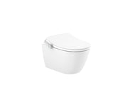 Roca In-Wash® Ona Смарт окачена тоалетна Rimless с измиване сушене и затопляща седалка White A80315FS01