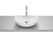 Roca Optica – Овален умивалник върху плот 45×30×13см White бял без отвор A327C10000