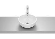 Roca Optica – Овален умивалник върху плот 35×35×13см White бял без отвор A327C12000