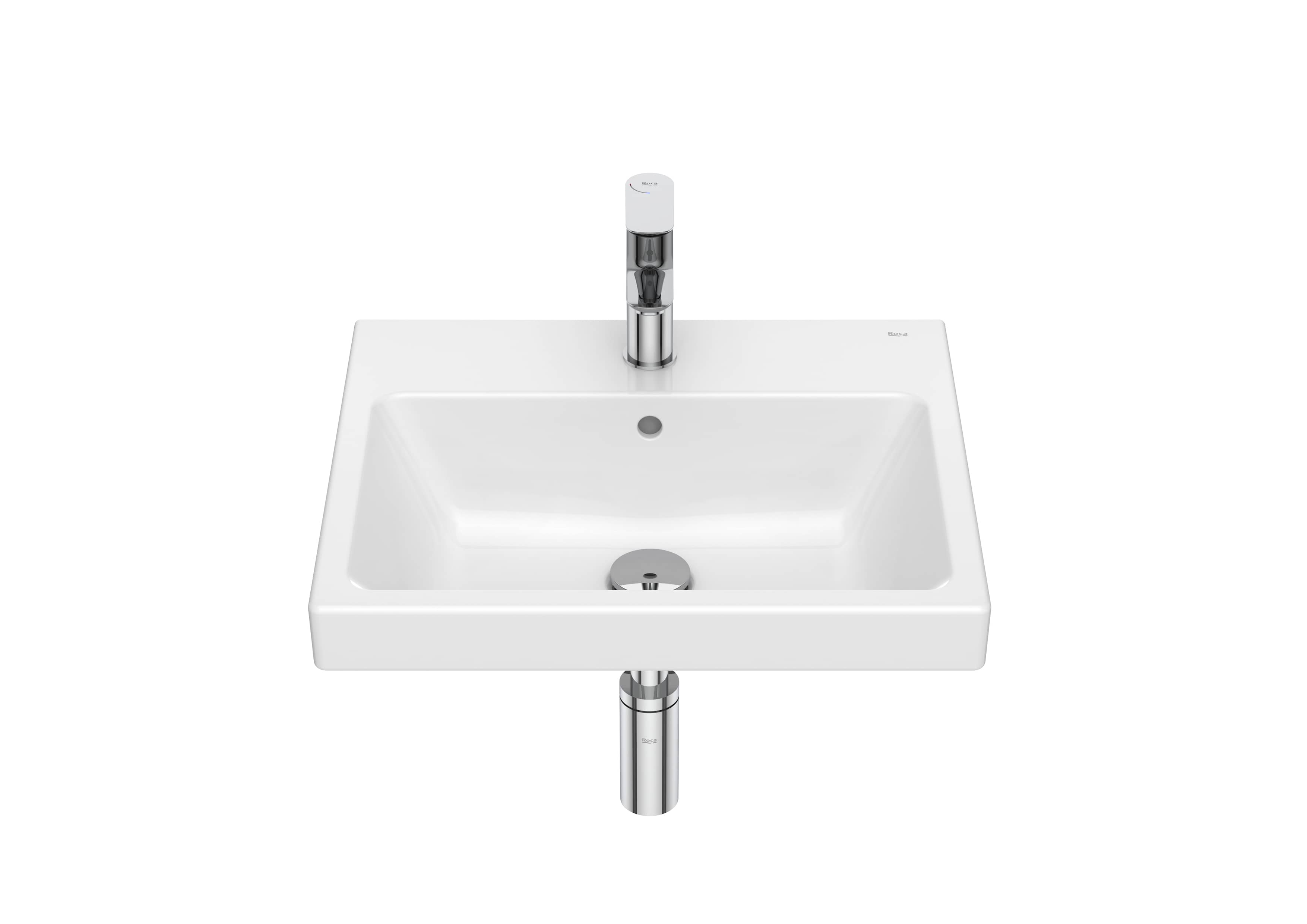 Roca The Gap Стенен умивалник 50×42см White A3270YV000