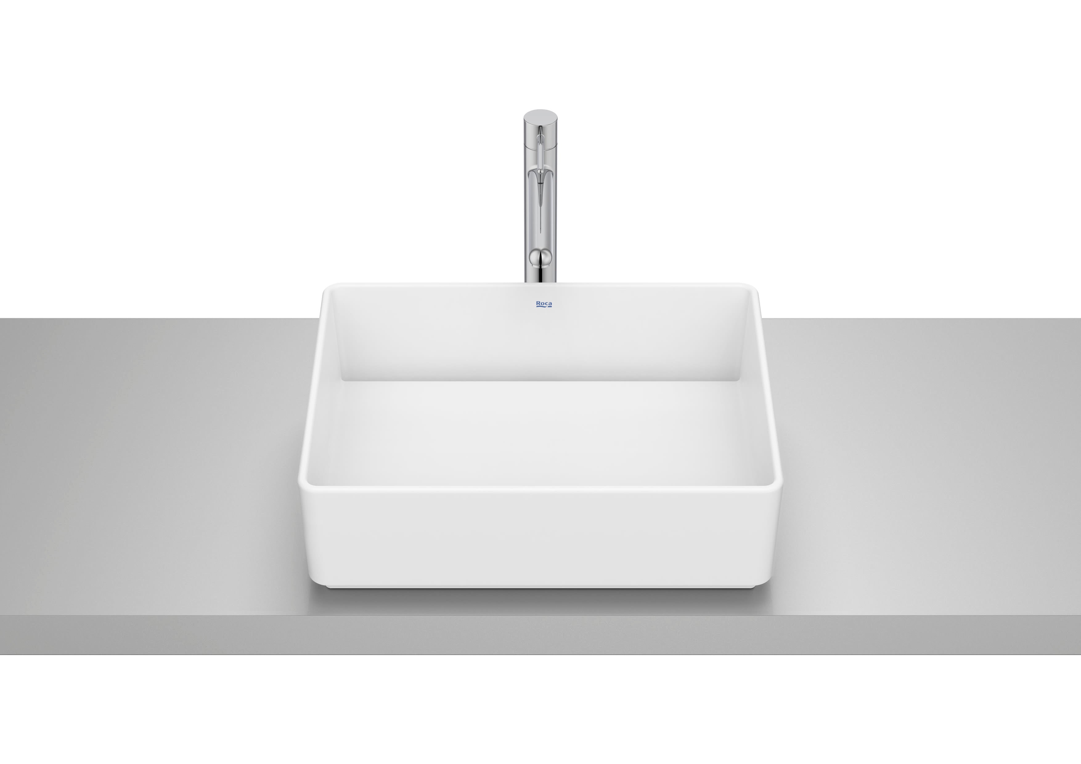 Roca Tura Умивалник върху Плот Правоъгълна BackGlazed White A327691000 - Stonea.BG