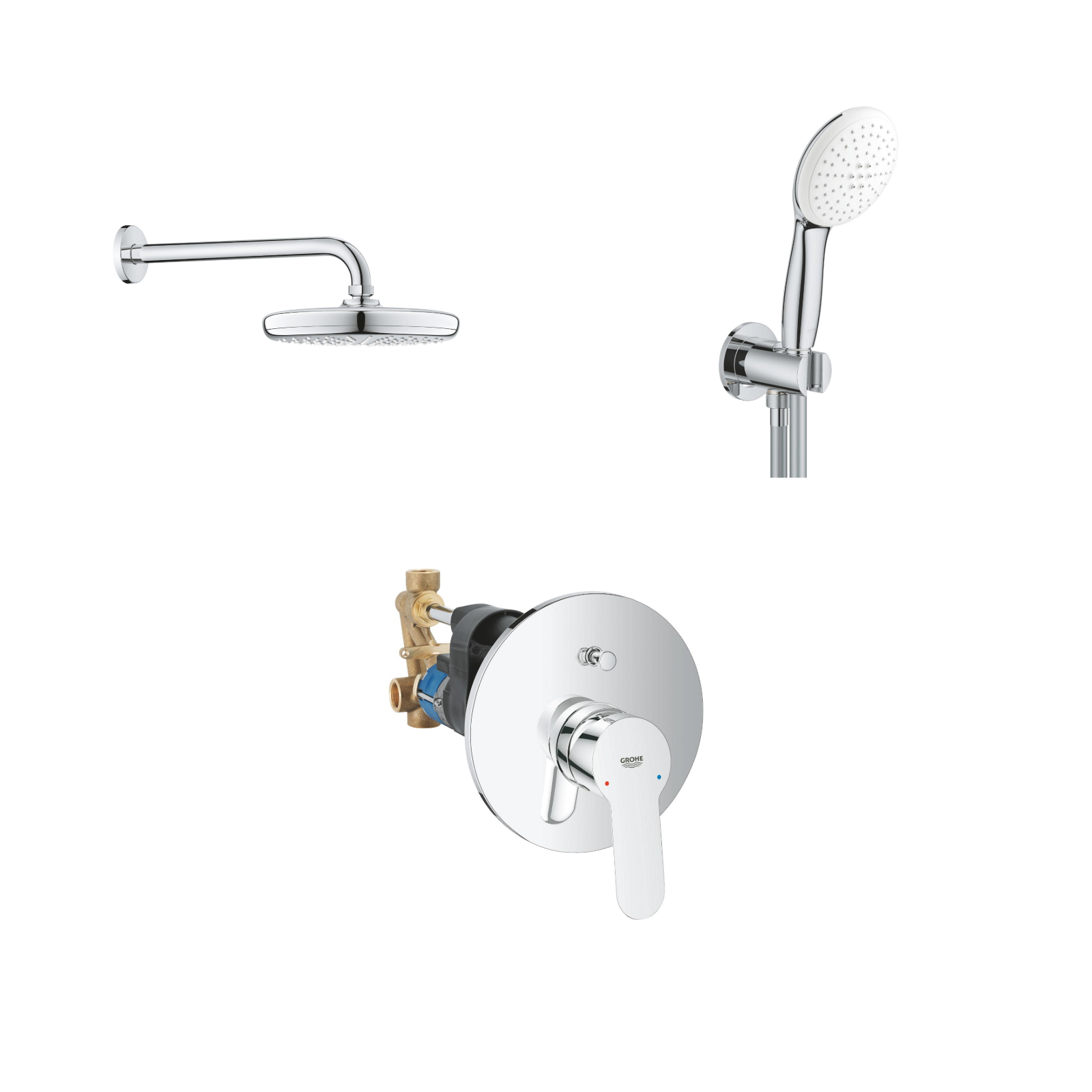 GROHE BauEdge + Tempesta 210 Комплект вграждане - Stonea.BG