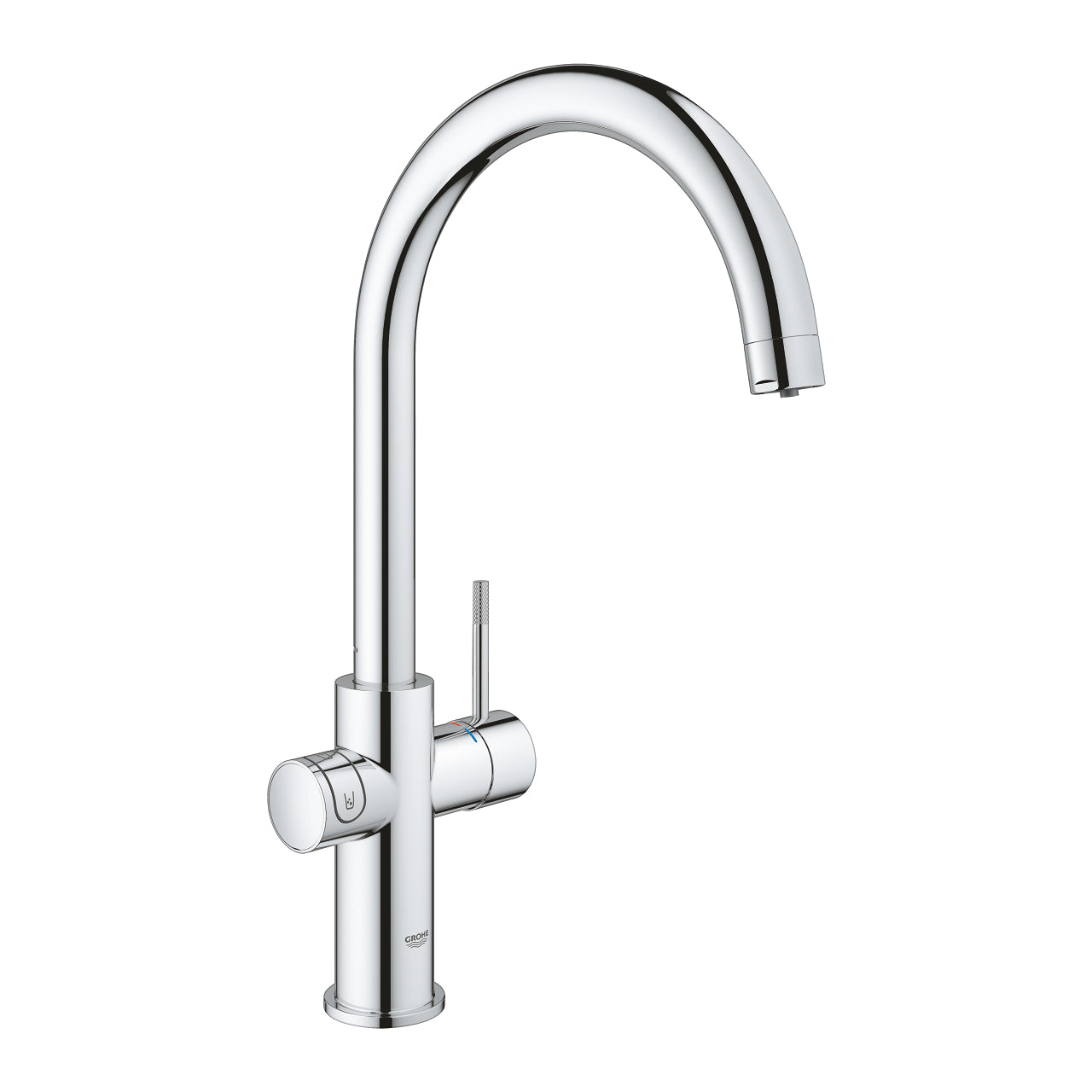 GROHE Blue Home Кухненски Смесител C-чучур Филтрирана Газирана Вода Chrome 31455001 - Stonea.BG