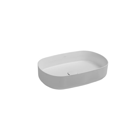 Isvea INFINITY Мивка върху плот Елипса 55×36×12см White бял гланц 10NF65055