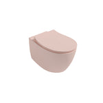 Isvea SENTIMENTI Конзолна тоалетна чиния Rimless без ръб Salmon Розов мат 10AR02012-2S