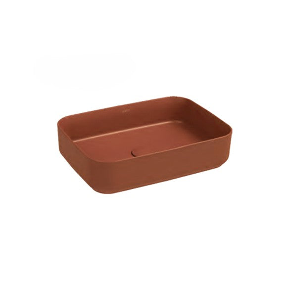 Isvea INFINITY Мивка върху плот Елипса 50×36см Terracotta теракота мат 10NF65050-2U
