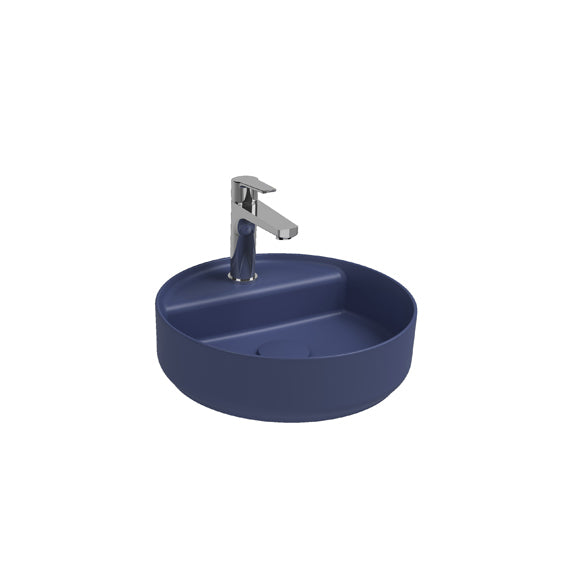 Isvea INFINITY Мивка върху плот с отвор за смесител ф42см Blue син мат 10NF65042-2Z