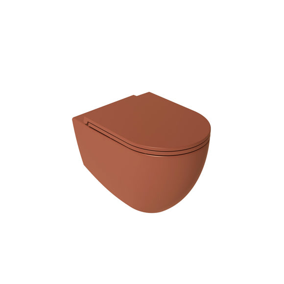 Isvea INFINITY Капак Soft-Close Slim забавено падане Terracotta Теракота мат 40KF0548I-S