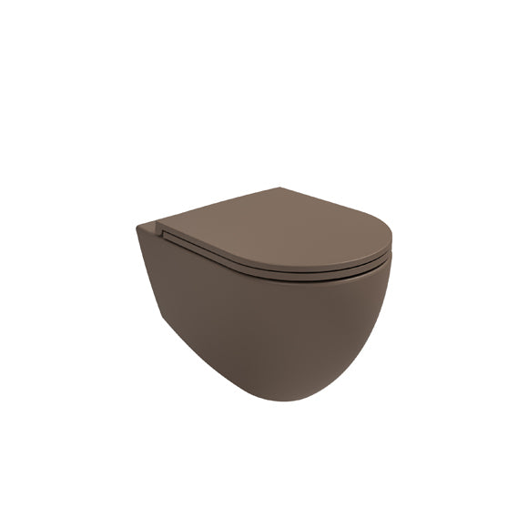 Isvea INFINITY Капак Soft-Close Slim забавено падане Taupe Vizon Кафяв мат 40KF0531I-S