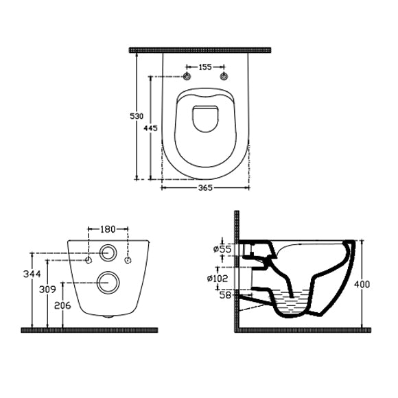 Isvea INFINITY Капак Soft-Close Slim забавено падане White бял 40KF0200I-S